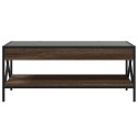 STOLIK KAWOWY Z LED INFINITY BRĄZOWY DĄB 90X50X38CM