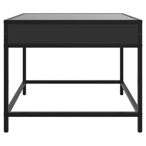 STOLIK KAWOWY Z LED INFINITY CZARNY 50X50X41CM