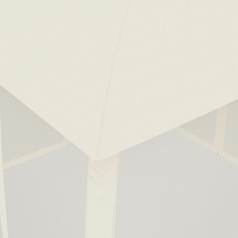 ALTANA Z PODWÓJNYM DACHEM I SIATKĄ WOKÓŁ KREMOWA 2,93X2,93M