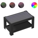 STOLIK KAWOWY Z LED CZARNY 93X53X45CM