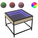 STOLIK KAWOWY Z LED INFINITY DĄB SONOMA 50X50X41CM
