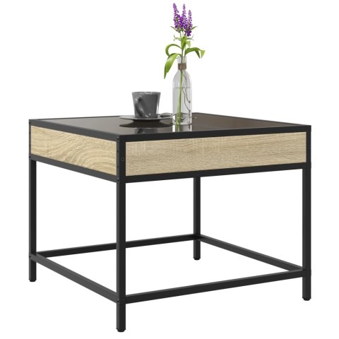 STOLIK KAWOWY Z LED INFINITY DĄB SONOMA 50X50X41CM