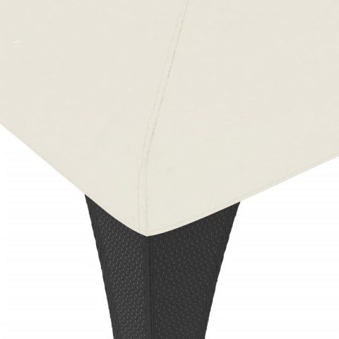 ALTANA OGRODOWA Z PODWÓJNYM DACHEM KREMOWA 2,98X2,98M STAL