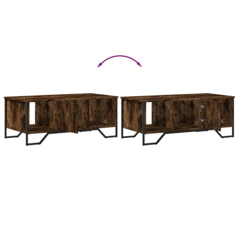 STOLIK KAWOWY PRZYDYMIONY DĄB 100X51X40CM