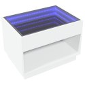 STOLIK KAWOWY Z LED INFINITY BIAŁY 70X50X50CM