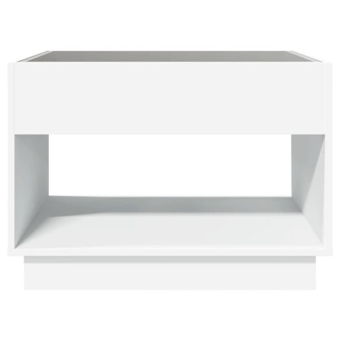 STOLIK KAWOWY Z LED INFINITY BIAŁY 70X50X50CM