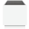 STOLIK KAWOWY Z LED INFINITY BIAŁY 70X50X50CM