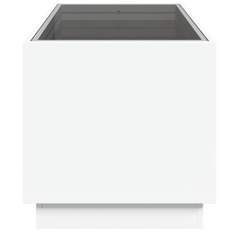 STOLIK KAWOWY Z LED INFINITY BIAŁY 70X50X50CM