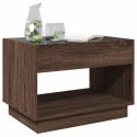 STOLIK KAWOWY Z LED INFINITY BRĄZOWY DĄB 70X50X50CM
