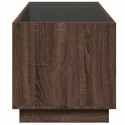 STOLIK KAWOWY Z LED INFINITY BRĄZOWY DĄB 70X50X50CM
