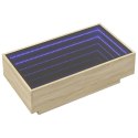 STOLIK KAWOWY Z LED DĄB SONOMA 90X50X30CM