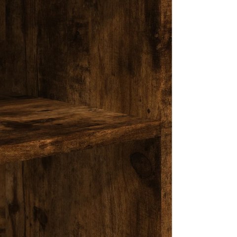 STOLIK BOCZNY NA KÓŁKACH PRZYDYMIONY DĄB 55X60X78CM