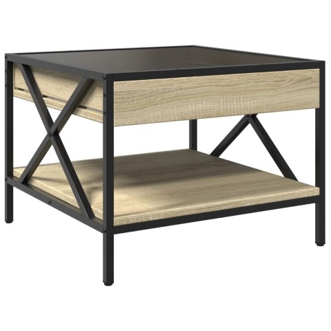 STOLIK KAWOWY Z LED INFINITY DĄB SONOMA 50X50X38CM