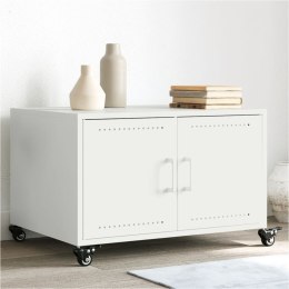 STOLIK KAWOWY BIAŁY 68X50X43,5CM STAL WALCOWANA NA ZIMNO