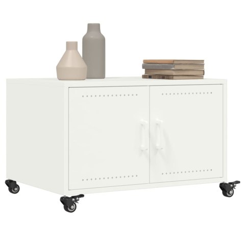 STOLIK KAWOWY BIAŁY 68X50X43,5CM STAL WALCOWANA NA ZIMNO