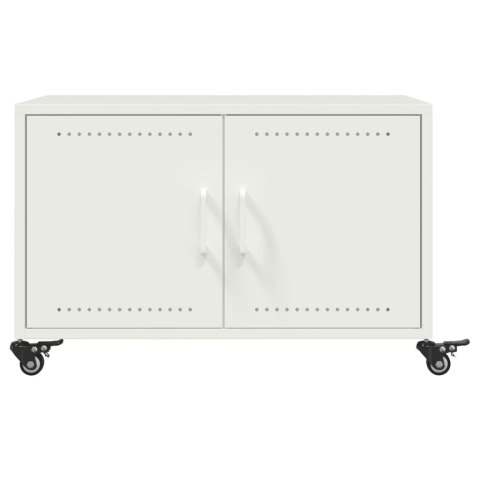 STOLIK KAWOWY BIAŁY 68X50X43,5CM STAL WALCOWANA NA ZIMNO