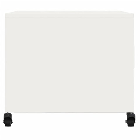 STOLIK KAWOWY BIAŁY 68X50X43,5CM STAL WALCOWANA NA ZIMNO