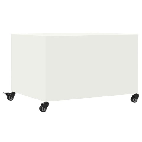 STOLIK KAWOWY BIAŁY 68X50X43,5CM STAL WALCOWANA NA ZIMNO