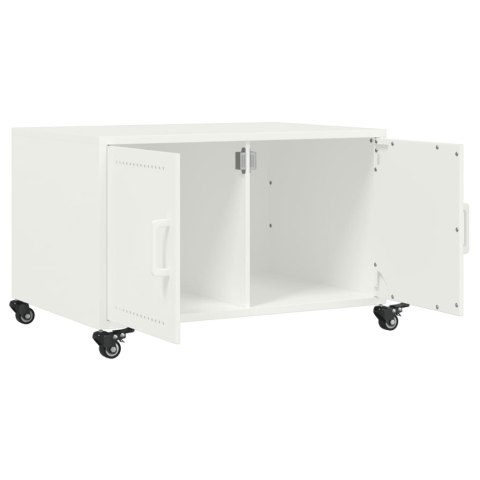 STOLIK KAWOWY BIAŁY 68X50X43,5CM STAL WALCOWANA NA ZIMNO