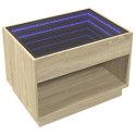 STOLIK KAWOWY Z LED INFINITY DĄB SONOMA 70X50X50CM
