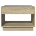 STOLIK KAWOWY Z LED INFINITY DĄB SONOMA 70X50X50CM