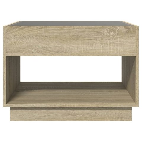 STOLIK KAWOWY Z LED INFINITY DĄB SONOMA 70X50X50CM