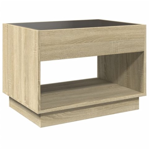STOLIK KAWOWY Z LED INFINITY DĄB SONOMA 70X50X50CM