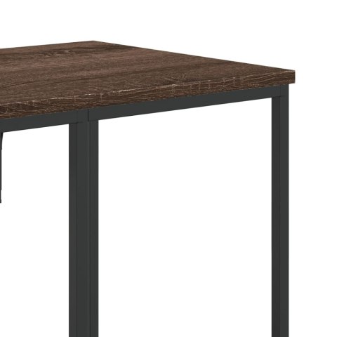 WIESZAK NA UBRANIA Z PÓŁKAMI BRĄZOWY DĄB