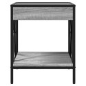 STOLIK KAWOWY Z LED INFINITY SZARY DĄB SONOMA 40X40X49CM