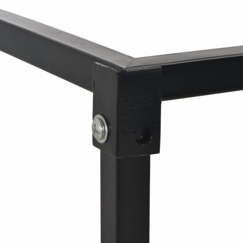 STOJAK NA DREWNO Z PODSTAWĄ CZARNY STALOWY