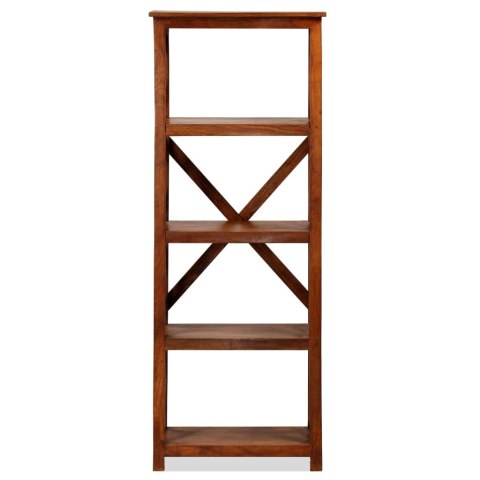 REGAŁ DREWNO AKACJOWE W MIODOWYM KOLORZE 60X30X160CM