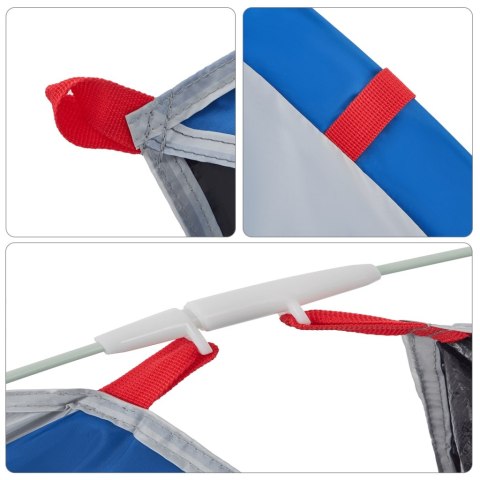 NAMIOT PLAŻOWY TYPU POP-UP 2-OS. LAZUROWY WODOSZCZELNY