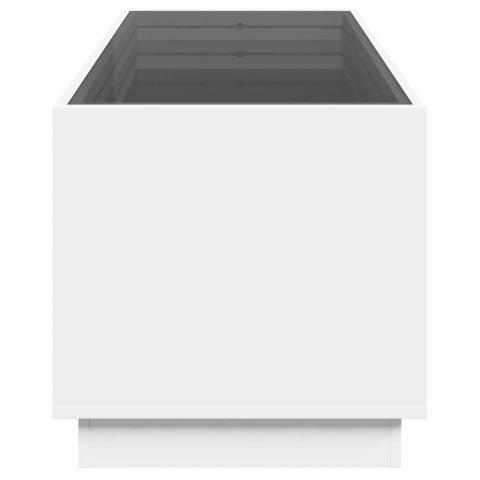 STOLIK KAWOWY Z LED INFINITY BIAŁY 90X50X50CM