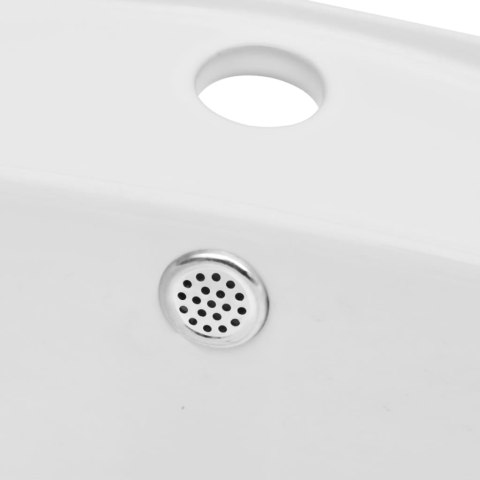 PÓŁKA I UMYWALKA ZESTAW MEBLI DO ŁAZIENKI CERAMICZNY SZARY