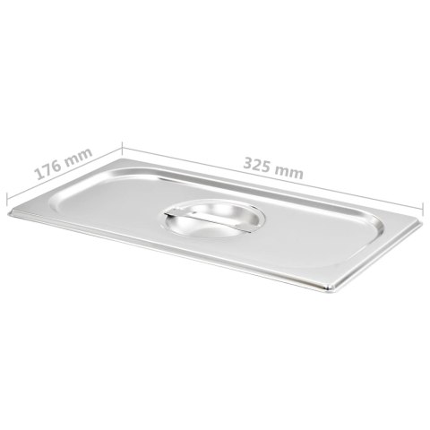 POKRYWY DO TACY GASTRONOMICZNEJ GN 1/3 4 SZT. STAL NIERDZEWNA