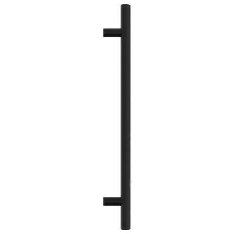 UCHWYTY DO SZAFEK 10 SZT. CZARNE 192MM STAL NIERDZEWNA