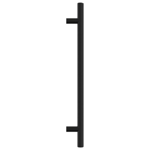 UCHWYTY DO SZAFEK 5 SZT. CZARNE 192MM STAL NIERDZEWNA