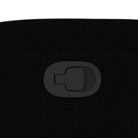 FOTEL ROZKŁADANY CZARNY OBITY TKANINĄ