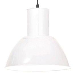 LAMPA WISZĄCA 25 W BIAŁA OKRĄGŁA 28,5CM E27