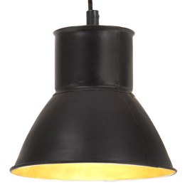 LAMPA WISZĄCA 25 W CZARNA OKRĄGŁA 17CM E27