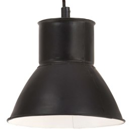 LAMPA WISZĄCA 25 W CZARNA OKRĄGŁA 17CM E27