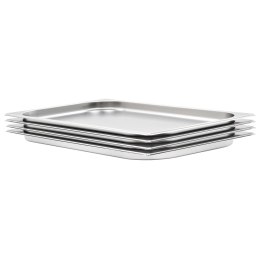 POJEMNIKI GASTRONOMICZNE 4 SZT. GN 1/1 20MM STAL NIERDZEWNA