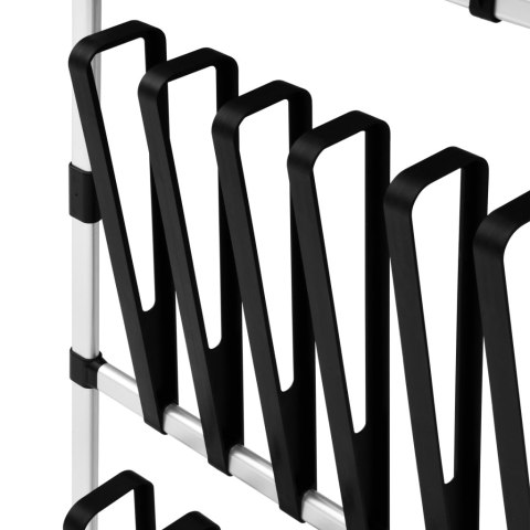 STOJAK NA BUTY Z TELESKOPOWYMI DRĄŻKAMI ALUMINIOWY