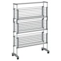 SUSZARKA NA PRANIE NA KÓŁKACH 89X64X129CM ALUMINIUM