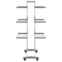 SUSZARKA NA PRANIE NA KÓŁKACH 89X64X129CM ALUMINIUM