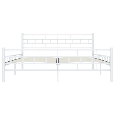 RAMA ŁÓŻKA BIAŁA METALOWA 200X200CM