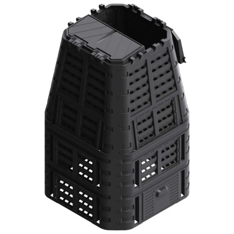 KOMPOSTOWNIK OGRODOWY CZARNY 93,3X93,3X146CM 1000 L