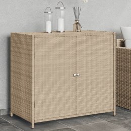 SZAFKA OGRODOWA BEŻOWA 83X45X76CM POLIRATTAN
