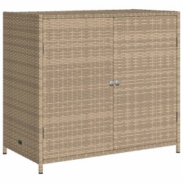 SZAFKA OGRODOWA BEŻOWA 83X45X76CM POLIRATTAN