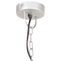 INDUSTRIALNA LAMPA WISZĄCA 25 W SREBRNA OKRĄGŁA 31CM E27